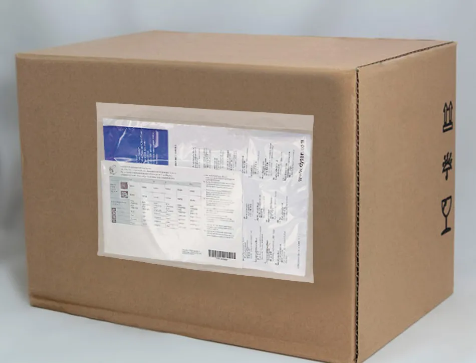 Pochette porte-documents q-connect auto-adhesive transparente 310x230mm paquet 100 unites