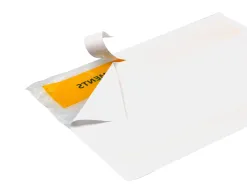 Pochette porte-documents q-connect 225x165mm auto-adhesive transparente texte francais allemand boite 100 unites