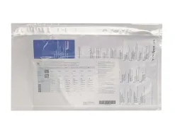 Pochette porte-documents q-connect auto-adhesive transparente 225x122mm paquet 100 unites