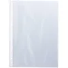 Pochette q-connect polypropylene lisse perforee din a4 80 mc cristal boite 1400 unites
