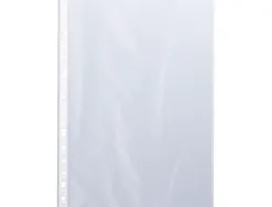 Pochette q-connect polypropylène lisse 8/100e perforée a4 cristal antistatique sachet 10 unités