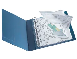 Pochette q-connect polypropylène 8/100e perforée ouverture angle antistatique a4 210x297mm sachet 25 unités