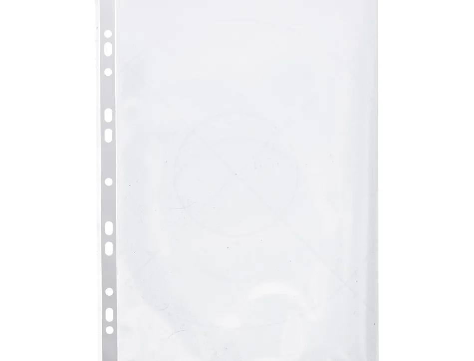 Pochette q-connect polypropylène 8/100e perforée ouverture angle antistatique a4 210x297mm sachet 25 unités