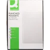 Pochette q-connect polypropylene graine perforee folio 80 mc boite 100 unites
