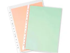 Pochette q-connect polypropylène 10/100e perforée ouverture dessus a5 148x210mm sachet 100 unités