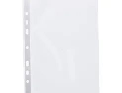 Pochette q-connect polypropylène 10/100e perforée ouverture dessus a5 148x210mm sachet 100 unités