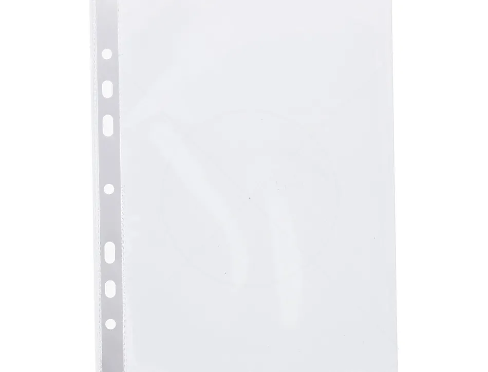 Pochette q-connect polypropylène 10/100e perforée ouverture dessus a5 148x210mm sachet 100 unités