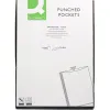 Pochette q-connect polypropylene graine perforee folio 80 mc boite 1400 unites
