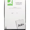 Pochette q-connect polypropylene graine perforee folio 50 mc sachet 10 unites