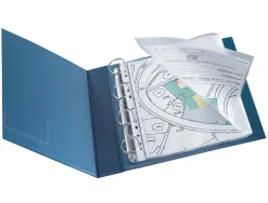 Pochette q-connect polypropylène lisse 8/100e perforée a3 plié ou a4 297x420mm sachet 10 unités