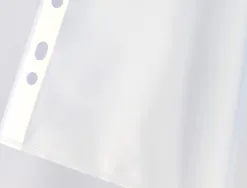 Pochette q-connect polypropylène lisse 8/100e perforée a3 plié ou a4 297x420mm sachet 10 unités