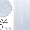 Pochette q-connect polypropylène grainé 5/100e eco perforée antistatique a4 210x297mm sachet 100 unités
