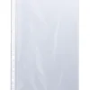 Pochette q-connect polypropylène lisse 5/100e perforée cristal antistatique a4 210x297mm boîte 100 unités