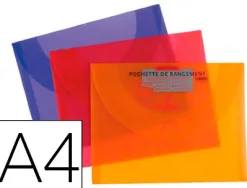 Pochette rangement canson polypropylène rigide dessin a4/a4+ 240x320mm coloris vifs