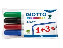 Pochette robercolor biseau giotto odeur neutre ecriture 4 a 6mm biseaute 4 unites coloris assortis