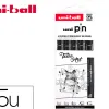 Pochette uni-ball 5 feutres pointe calibree 0.1 cs3200 coloris noir