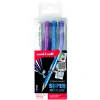 Pochette uniball signo roller encre gel ecriture large broad creatif or / argent / blanc / bronze 4 unites