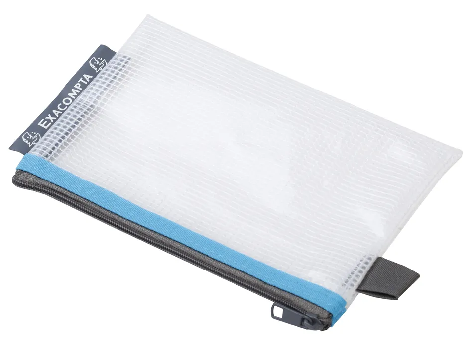 Pochette zip exacompta eva a6 coloris assortis