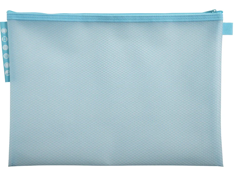 Pochette zip exacompta eva a4 chromaline coloris pastel assortis
