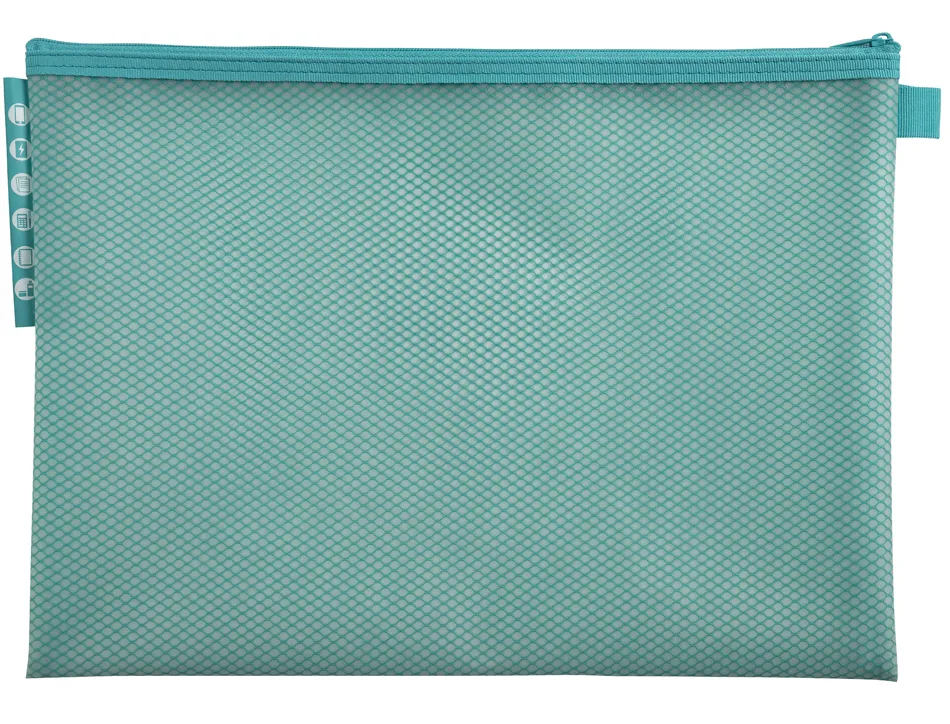 Pochette zip exacompta eva a4 chromaline coloris pastel assortis