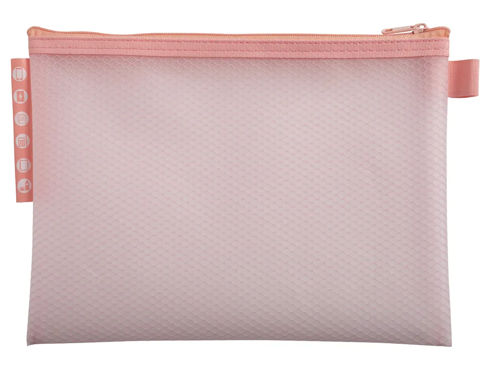 Pochette zip exacompta eva a5 chromaline coloris pastel assortis