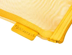 Pochette zip liderpapel a6 multiusage fermeture eclair polyester transpirable coloris jaune