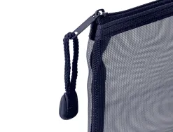 Pochette zip liderpapel a4 multiusage fermeture eclair polyester transpirable coloris bleu marine