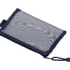 Pochette zip liderpapel a6 multiusage fermeture eclair polyester transpirable coloris bleu marine