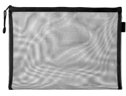 Pochette zip liderpapel a4 multiusage fermeture eclair polyester transpirable coloris noir