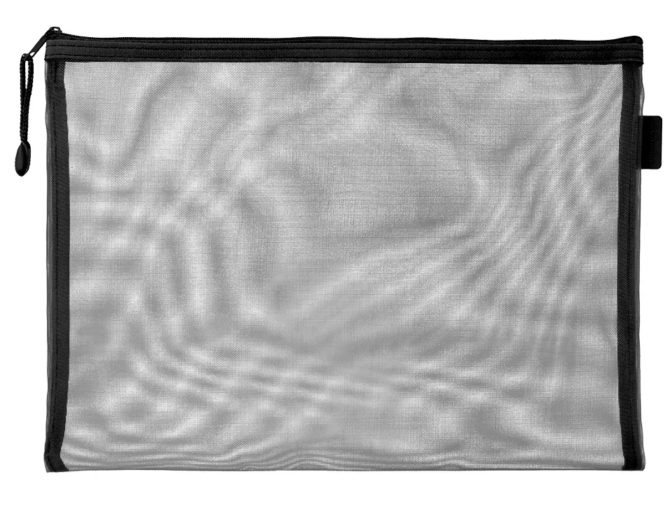 Pochette zip liderpapel a4 multiusage fermeture eclair polyester transpirable coloris noir
