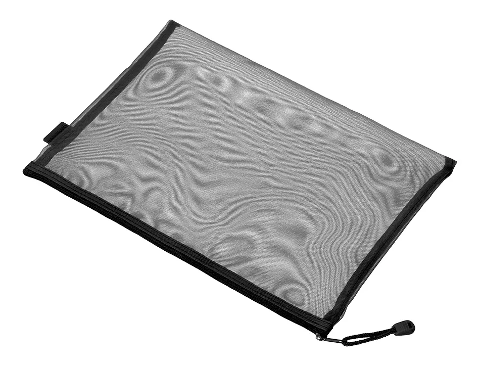 Pochette zip liderpapel a4 multiusage fermeture eclair polyester transpirable coloris noir