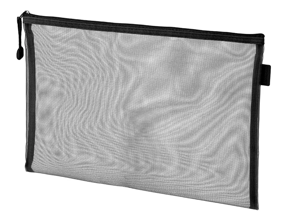 Pochette zip liderpapel a4 multiusage fermeture eclair polyester transpirable coloris noir