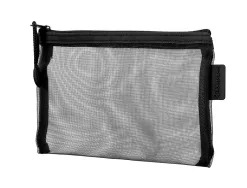 Pochette zip liderpapel a6 multiusage fermeture eclair polyester transpirable coloris noir