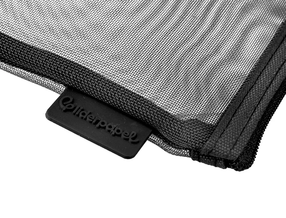 Pochette zip liderpapel a6 multiusage fermeture eclair polyester transpirable coloris noir