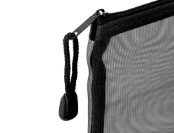 Pochette zip liderpapel a6 multiusage fermeture eclair polyester transpirable coloris noir