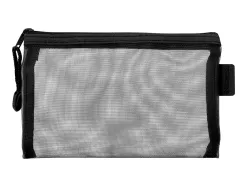 Pochette zip liderpapel a6 multiusage fermeture eclair polyester transpirable coloris noir