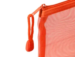 Pochette zip liderpapel a5 multiusage fermeture eclair polyester transpirable coloris orange