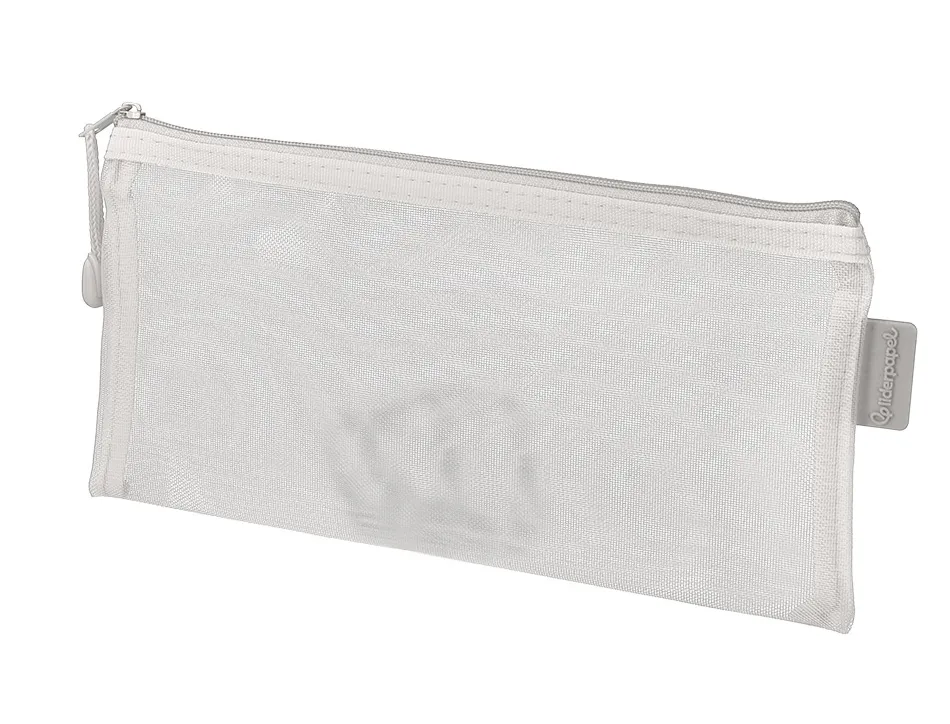 Pochette zip liderpapel multiusage format ticket 230x115mm fermeture eclair polyester transpirable