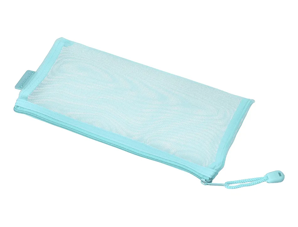 Pochette zip liderpapel multiusage format ticket 230x115mm fermeture eclair polyester transpirable