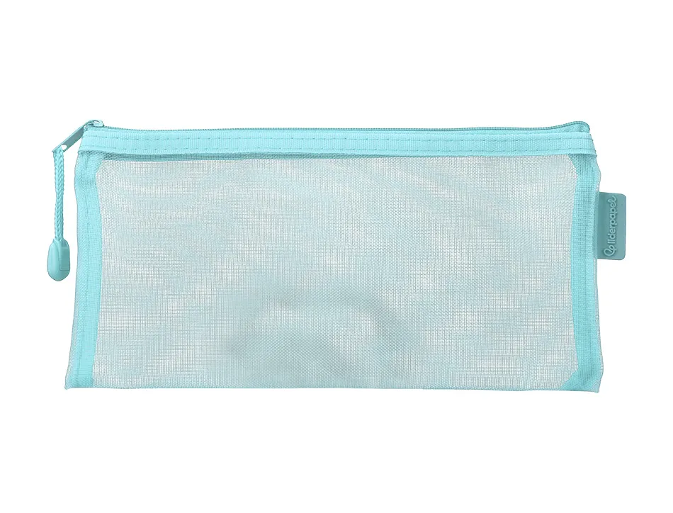 Pochette zip liderpapel multiusage format ticket 230x115mm fermeture eclair polyester transpirable