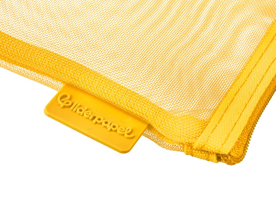 Pochette zip liderpapel multiusage format ticket 230x115mm fermeture eclair polyester transpirable