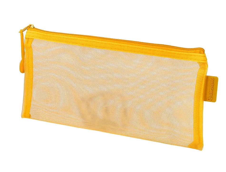 Pochette zip liderpapel multiusage format ticket 230x115mm fermeture eclair polyester transpirable