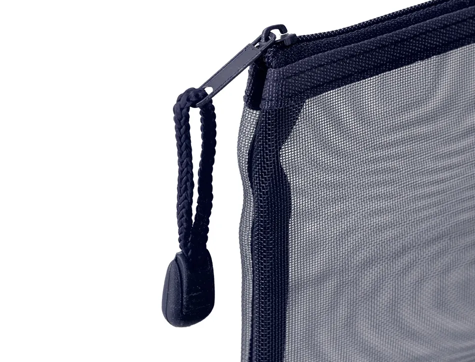 Pochette zip liderpapel multiusage format ticket 230x115mm fermeture eclair polyester transpirable