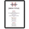 Pochette-cadre tarifold affichage magnetique magneto a4 coloris noir sachet 2 unites