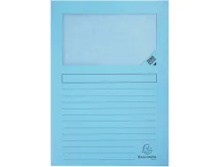 Pochettes coin exacompta super carte 160 g avec fenêtre coloris assortis paquet 100