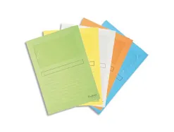 Pochettes coin exacompta carte 120 g avec fenêtre paquet 25