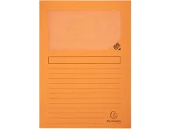 Pochettes coin exacompta carte 120 g avec fenêtre paquet 25