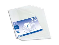 Pochettes coin viquel polypropylène grainé sachet 25
