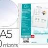 Pochettes exacompta perforees format ecolier a5 pp graine 7 trous 50 microns 16x21 cm lot de 100 unites