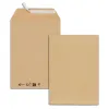 Pochettes kraft brun c5 90g adhesives 162x229mm pefc eco boite de 500 unites